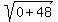 sqrt(0+48)