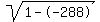 sqrt%281--288%29