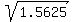 sqrt%281.5625%29