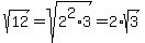 sqrt%2812%29=sqrt%282%5E2%2A3%29=2%2Asqrt%283%29