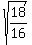 sqrt%2818%2F16%29