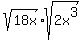 sqrt%2818x%29+%2A+sqrt%282x%5E3%29