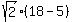 sqrt%282%29%2818-5%29