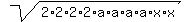 sqrt%282%2A2%2A2%2A2%2Aa%2Aa%2Aa%2Aa%2Ax%2Ax%29