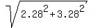sqrt%282.28%5E2+%2B+3.28%5E2%29