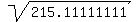 sqrt%28215.11111111%29