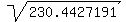 sqrt%28230.4427191%29