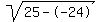 sqrt%2825--24%29