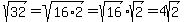sqrt%2832%29=sqrt%2816%2A2%29=sqrt%2816%29sqrt%282%29=4sqrt%282%29