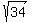 sqrt%2834%29