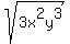 sqrt%283x%5E2y%5E3%29