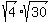 sqrt%284%29%2Asqrt%2830%29