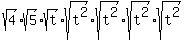 sqrt%284%29%2Asqrt%285%29%2Asqrt%28t%29%2Asqrt%28t%5E2%29%2Asqrt%28t%5E2%29%2Asqrt%28t%5E2%29%2Asqrt%28t%5E2%29