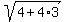 sqrt%284%2B4%2A3%29
