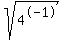 sqrt%284%5E-1%29