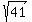 sqrt%2841%29