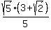 sqrt%285%29%2A%283%2Bsqrt%282%29%29%2F5