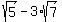 sqrt(5) - 3*sqrt(7)
