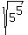 sqrt%285%5E5%29