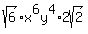 sqrt%286%29x%5E6y%5E4%2A2sqrt%282%29