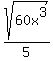 sqrt%2860x%5E3%29%2F5