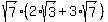 sqrt%287%29%2A%282%2Asqrt%283%29%2B3%2Asqrt%287%29%29