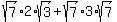 sqrt%287%29%2A2%2Asqrt%283%29%2Bsqrt%287%29%2A3%2Asqrt%287%29%29