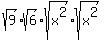sqrt%289%29%2Asqrt%286%29%2Asqrt%28x%5E2%29%2Asqrt%28x%5E2%29