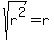 sqrt%28r%5E2%29=r