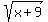 sqrt%28x%2B9%29