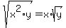 sqrt(x^2*y)=x*sqrt(y)