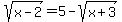 sqrt%28x-2%29=5-sqrt%28x%2B3%29