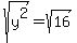 sqrt%28y%5E2%29+=+sqrt%2816%29