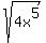 sqrt+%284x%5E5%29