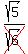 sqrt+%285%29%2Fcross%28sqrt%286%29%29