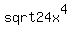 sqrt24x%5E4
