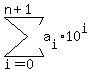 sum%28a%5Bi%5D10%5Ei%2C+i=0%2C+n%2B1%29
