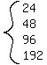 system(24,48,96,192)