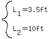 system(L[1]=3.5ft,L[2]=10ft)