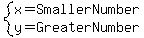 system%28x=SmallerNumber%2Cy=GreaterNumber%29