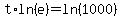t%2Aln%28e%29+=+ln%281000%29
