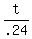 t/.24