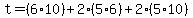 t=%286%2A10%29%2B2%285%2A6%29%2B2%285%2A10%29