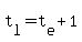 t[l]=t[e]+1