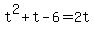 t%5E2%2Bt-6=+2t