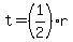 t+=+%281%2F2%29%2Ar