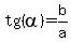 tg%28alpha%29+=+b%2Fa