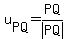 u[PQ]=PQ/abs(PQ)