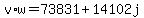 v%2Aw+=+73831+%2B+14102j