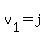 v[1]=j